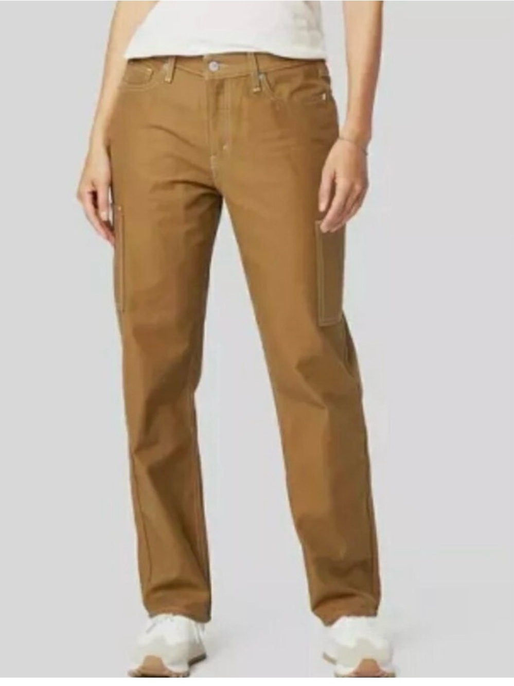 Levi's Denizen Woman’s 90’s Loose Straight Leg Brown Cargo Pants Sz 18